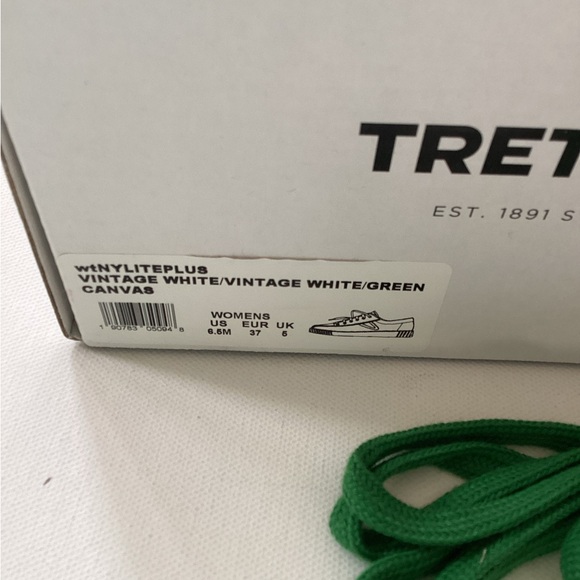 NWT Tretorn Nylite Plus White and Green Sneakers - Picture 11 of 11